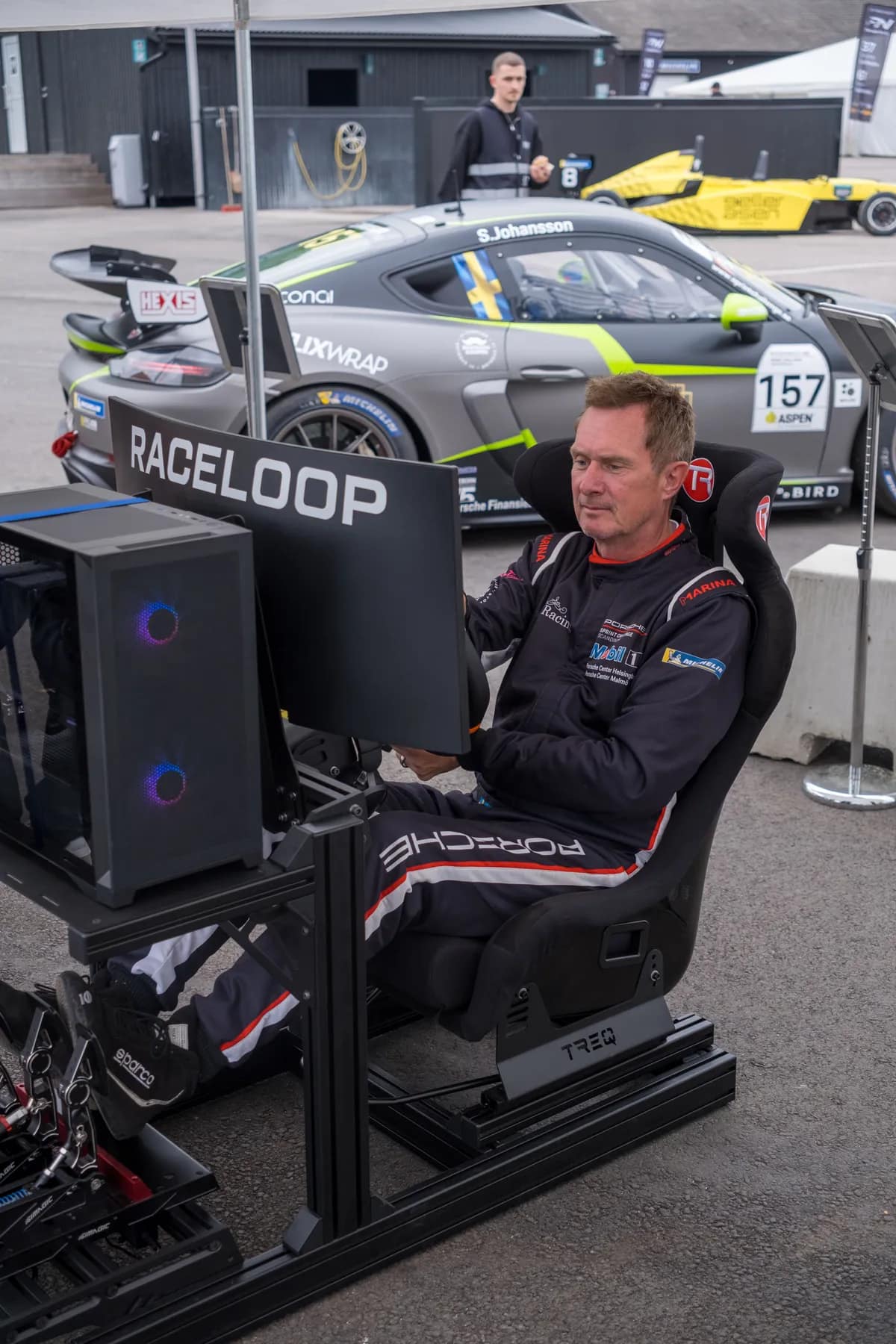 Anderstorp 2026: sim racing activation at a racing festival