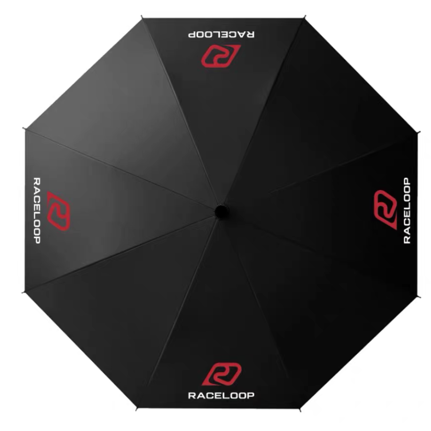 RaceLoop umbrella with logo