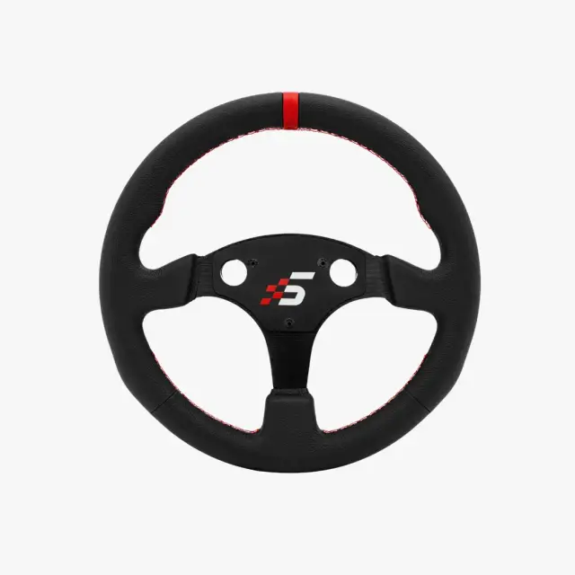 Simagic P-330R(K) round steering wheel rim 330mm (K) – leather