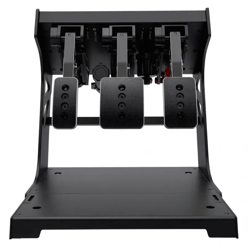 Simagic P1000i modular inverted hydraulic pedal set with 3 pedals
