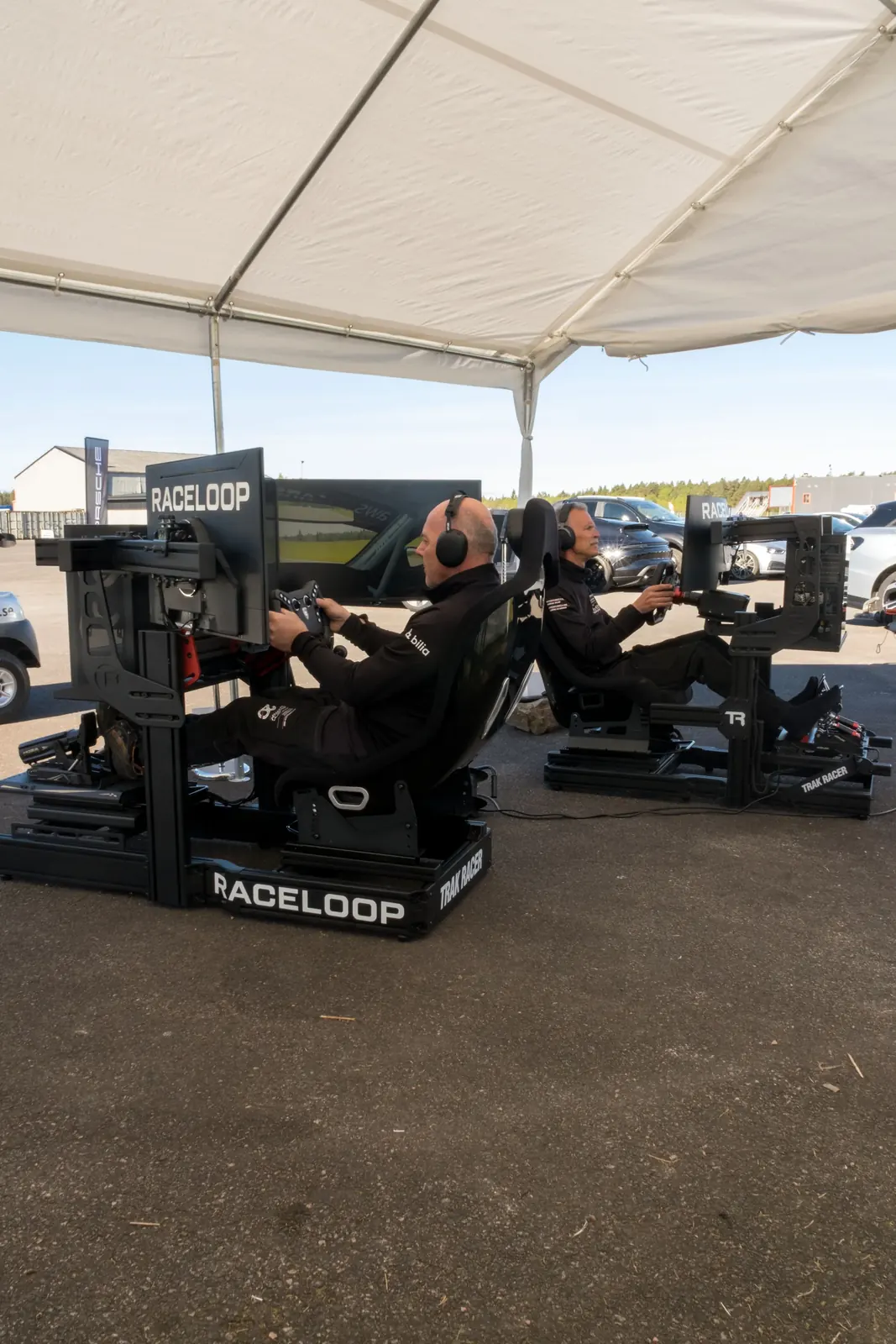 RaceLoop sim racing activation at Anderstorp Raceway