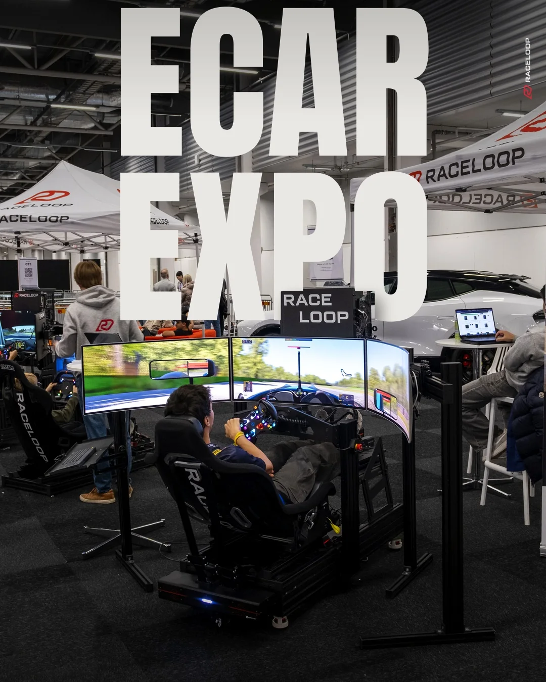 Racingsimulator på mässa: fler besökare i montern och leads som går att följa upp