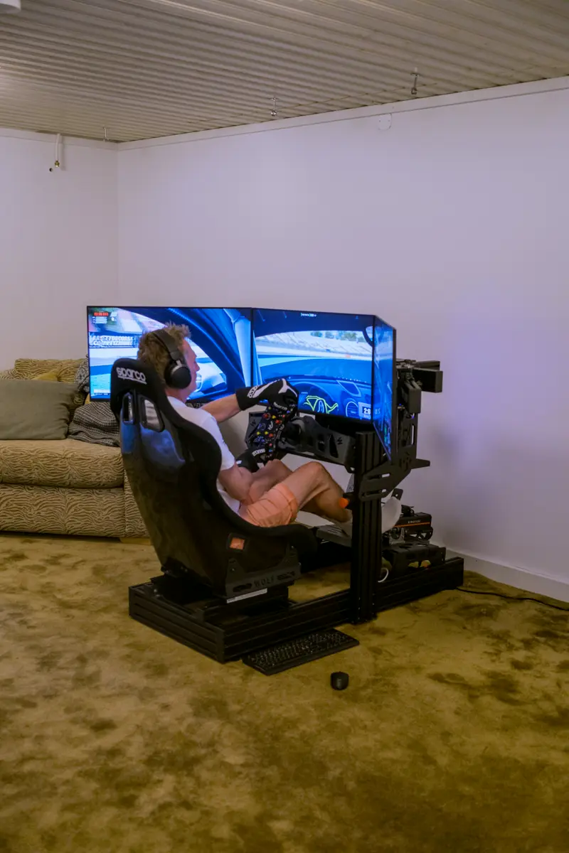 Simulator från RaceLoop installerad hemma