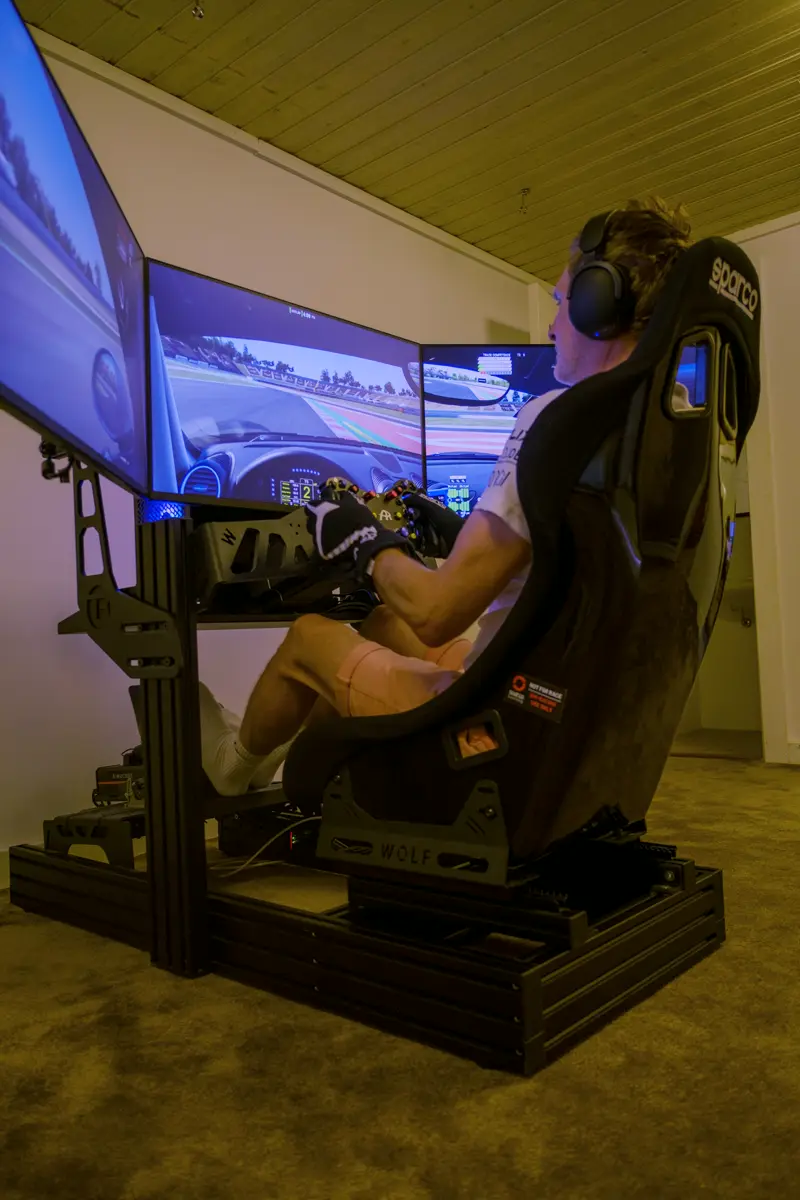 Simulator från RaceLoop installerad hemma
