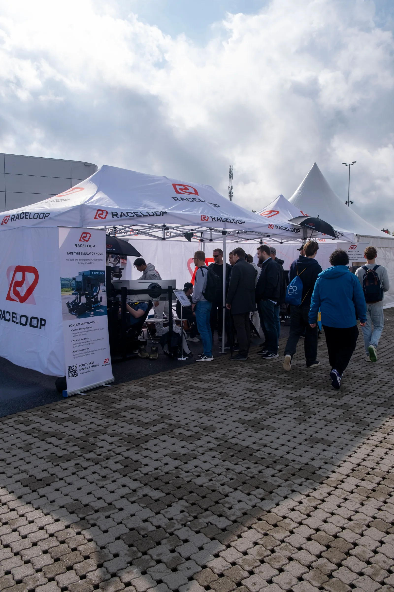 RaceLoop sim racing-aktivering på Rudskogen Motorsenter