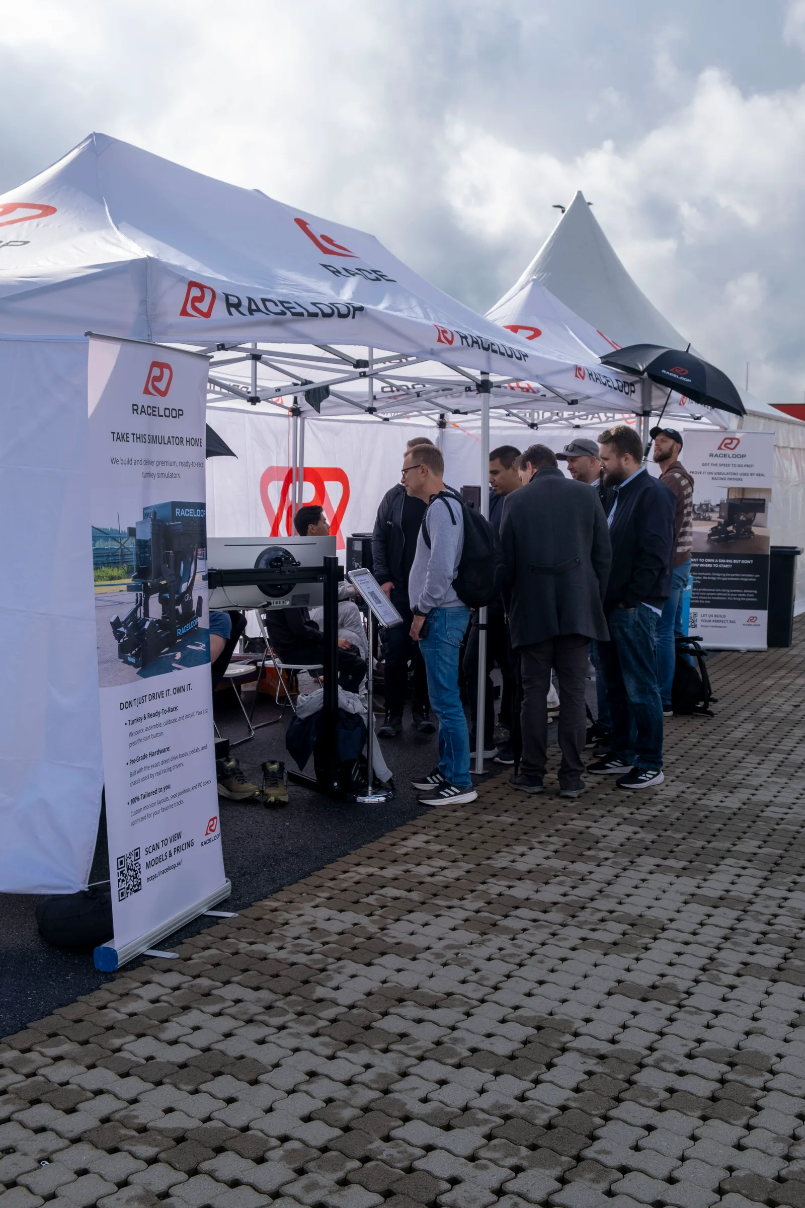 RaceLoop sim racing-aktivering på Rudskogen Motorsenter