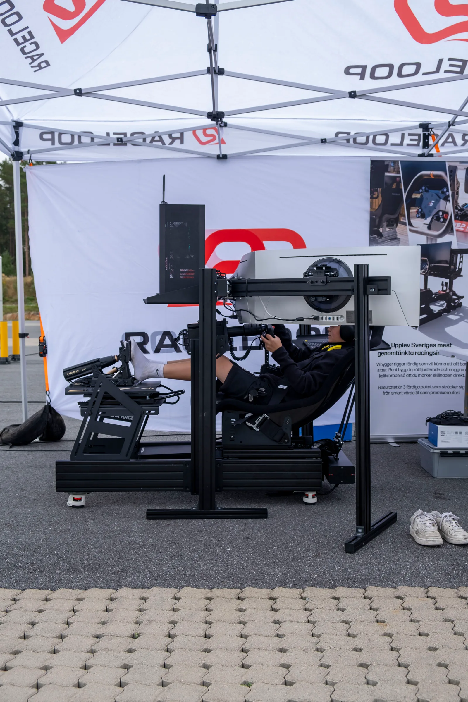 RaceLoop sim racing-aktivering på Rudskogen Motorsenter