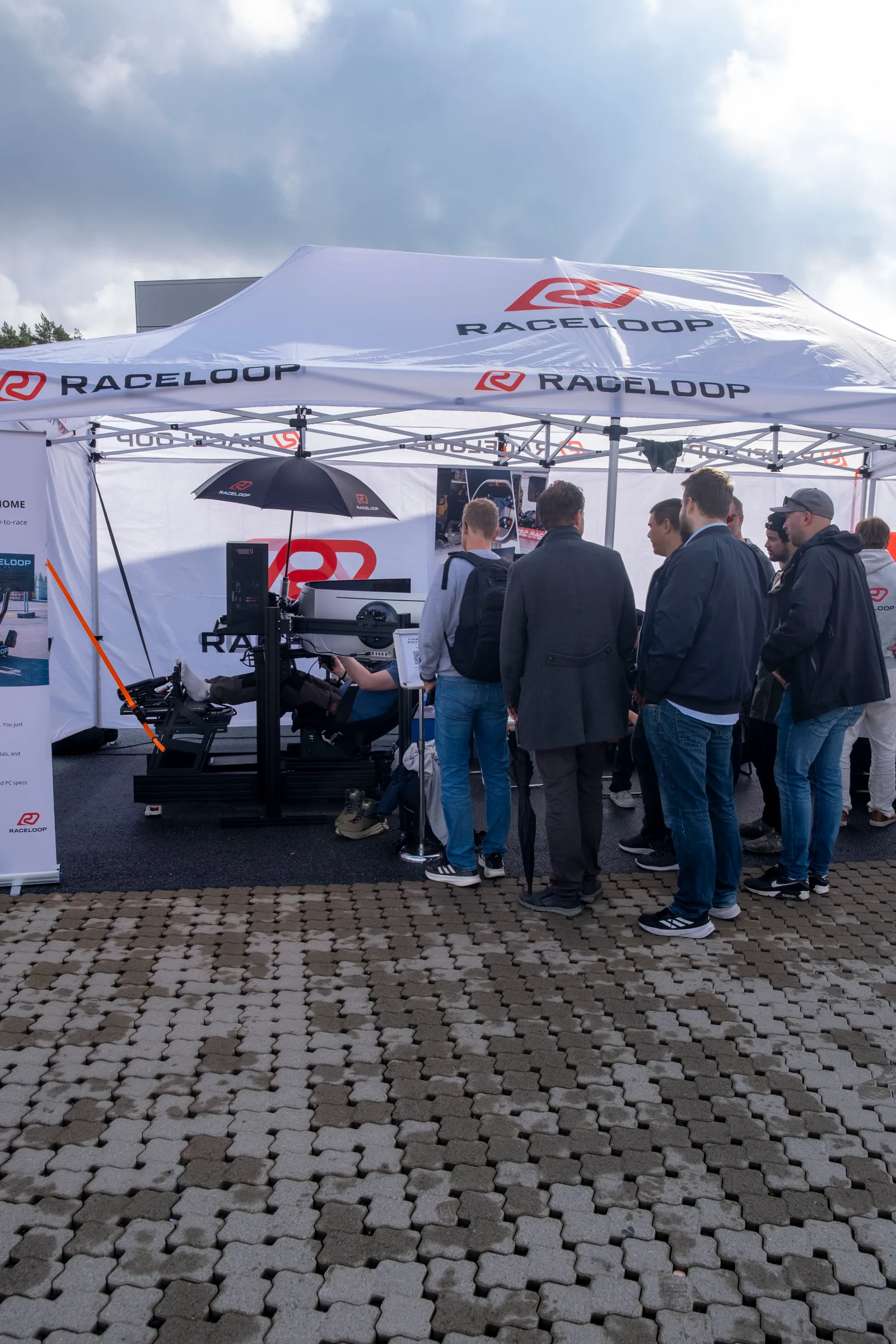 RaceLoop sim racing-aktivering på Rudskogen Motorsenter