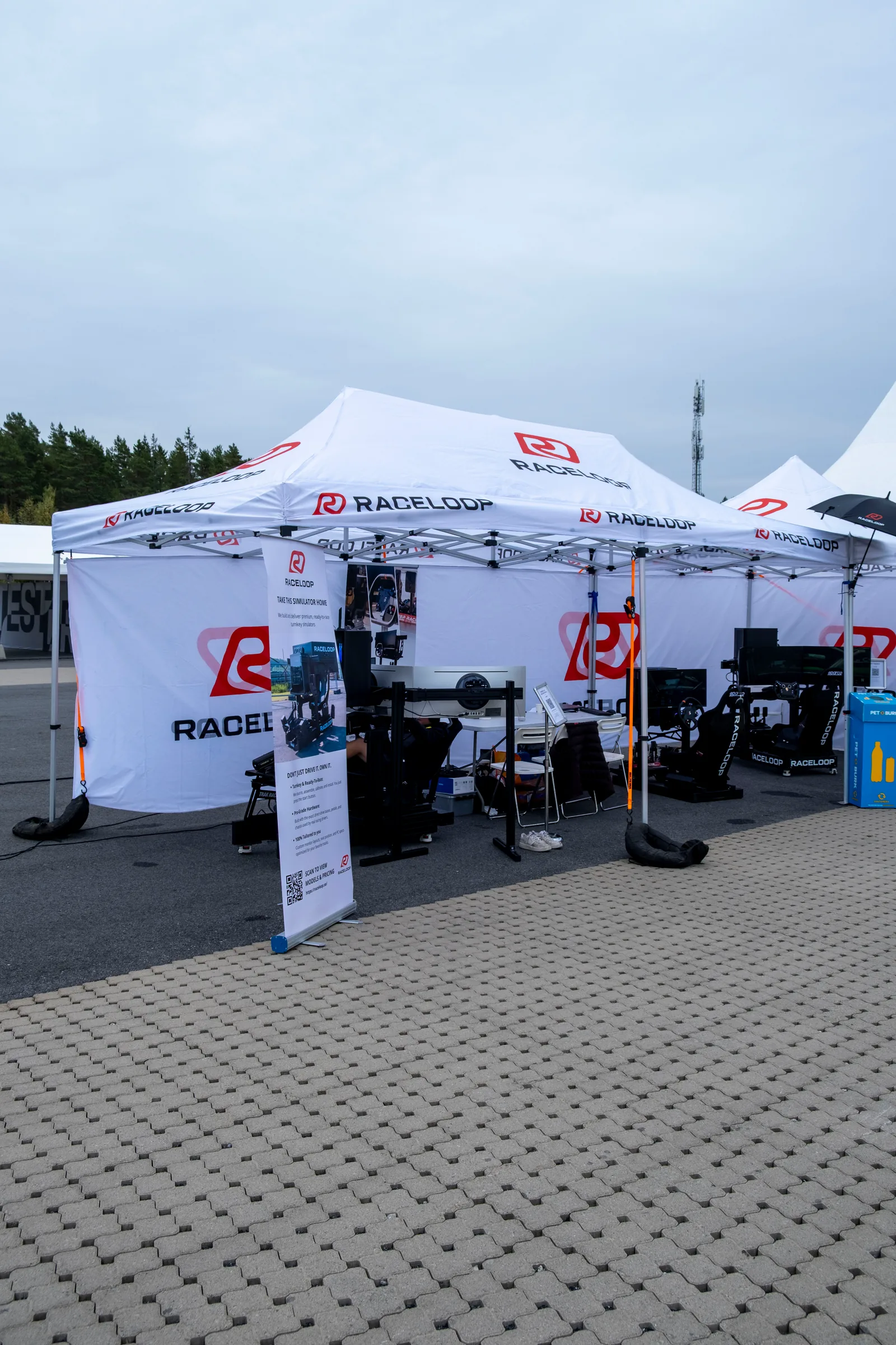 RaceLoop sim racing-aktivering på Rudskogen Motorsenter