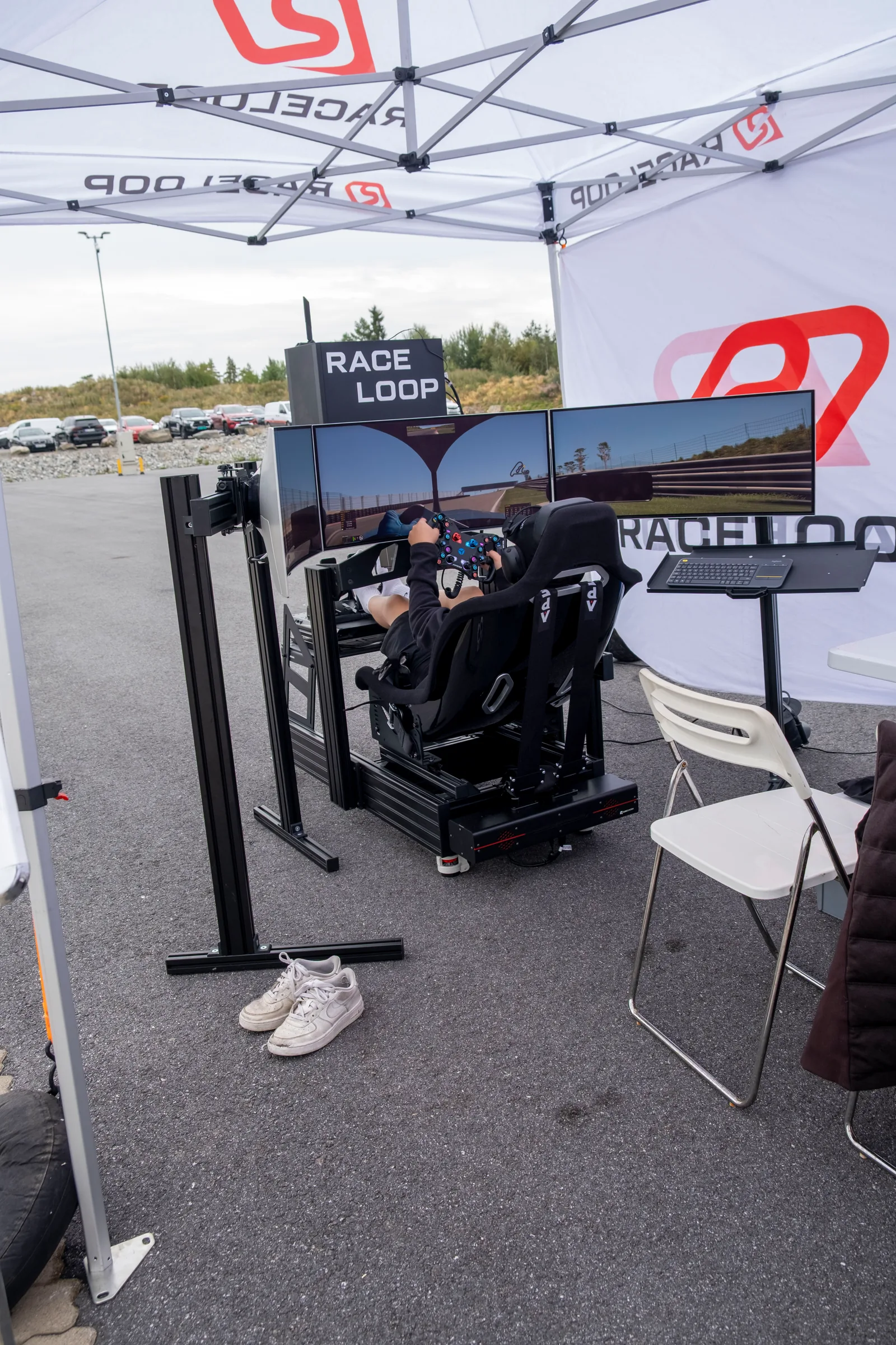 RaceLoop sim racing-aktivering på Rudskogen Motorsenter